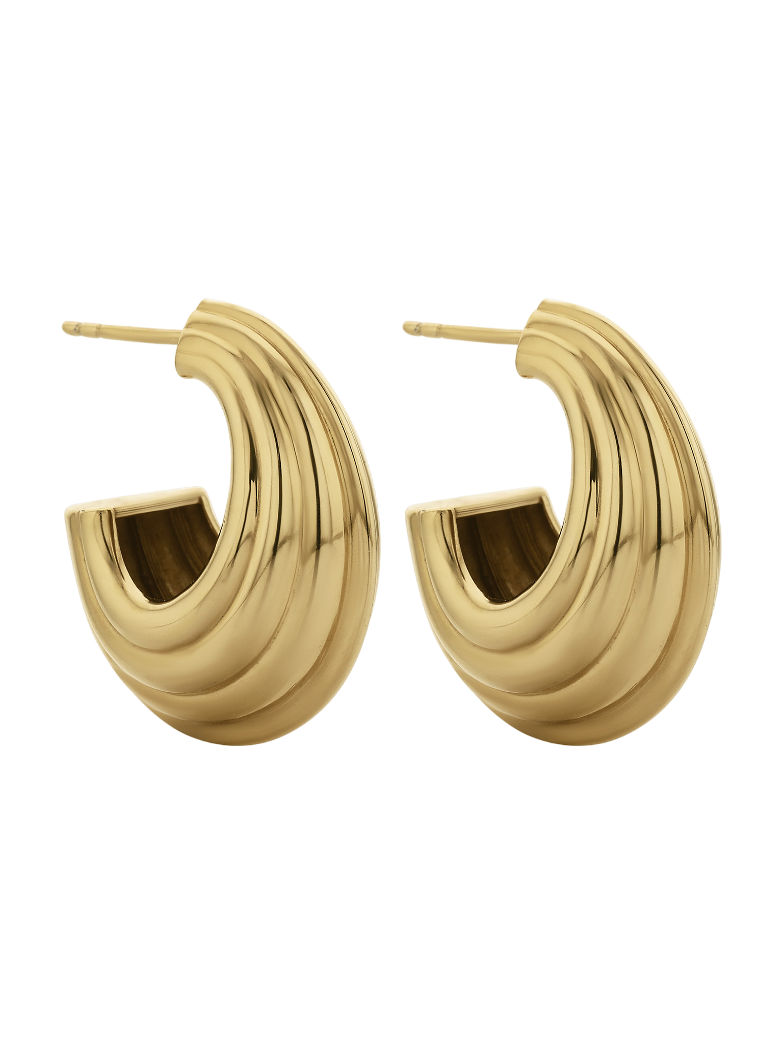 Solina hoop earrings gold